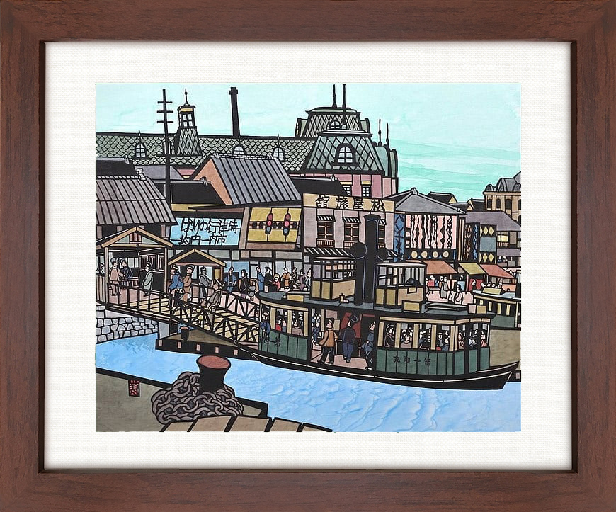 真作】西村宣造 食卓の上の五つの風景-Ⅱ 銅版画 73 × 38 cm | www 